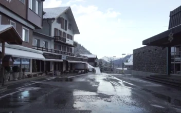 Free Video Stock Street Of A Town In Winter