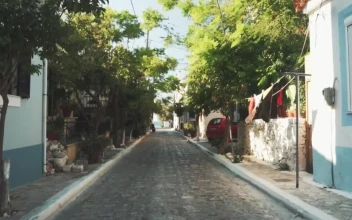 Free Video Stock Street Of A Town Near The Beach