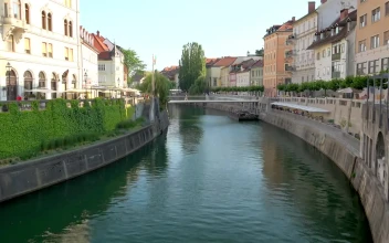Free Video Stock Streets And River In European City