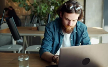 Free Video Stock Stressed Man Working From Home On His Laptop