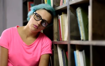 Free Video Stock Stressed Student In The Library