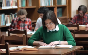 Free Video Stock Students Do Academic Research In College Library