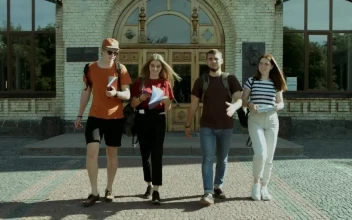 Free Video Stock Students Walking On A University Campus