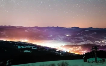 Free Video Stock Stunning Starry Ski In The Carpathian Mountains