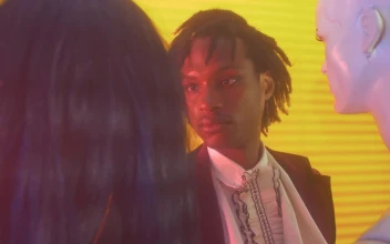 Free Video Stock Stylish Guy Looking At The Face At A Pair Of