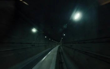 Free Video Stock Subway Train Lights And Rails