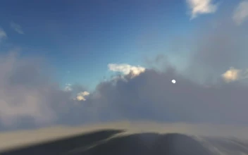 Free Video Stock Sun Flare Through The Clouds D Render