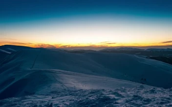 Free Video Stock Sunrise Covering The Sky In Winter