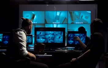 Free Video Stock surveillance team checking the cameras