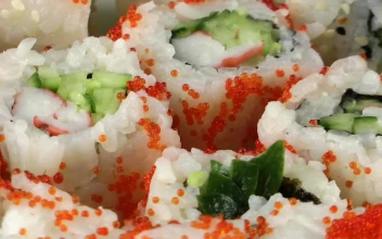 Free Video Stock sushi rolls texture