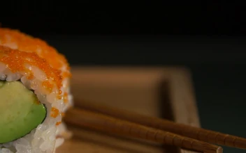 Free Video Stock sushi rolls with avaocado