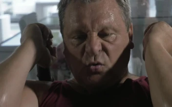 Free Video Stock sweating during a workout