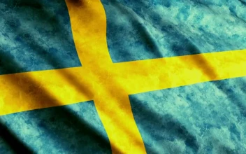 Free Video Stock sweden flag waving slowly