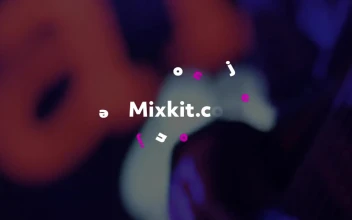 Free Video Stock swirling letters title
