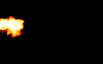 Free Video Stock swirling flare on black background