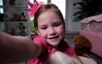 Free Video Stock taking a photo with her pet