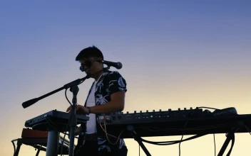 Free Video Stock talented dj mixing music in nature