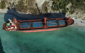 Free Video Stock tanker left to rust on the coast