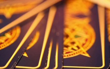 Free Video Stock tarot cards macro