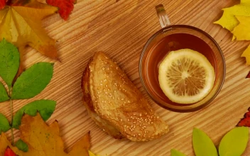 Free Video Stock tea and snack rotating on the table