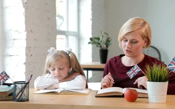 Free Video Stock teacher gets little girl interested in learning