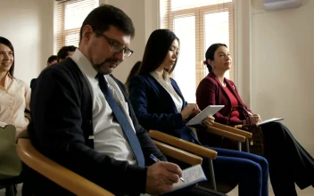 Free Video Stock team writing notes during a speech