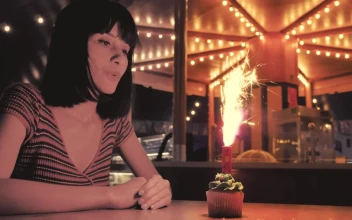Free Video Stock teenage woman celebrating her birthday at the fair