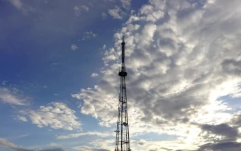 Free Video Stock television tower timelapse