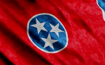 Free Video Stock tennessee state flag while waving d