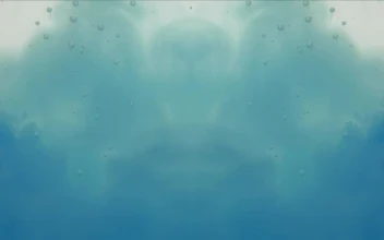Free Video Stock texture of a blue fluid with bubbles