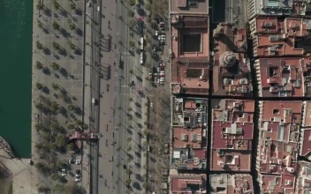 Free Video Stock the coast of the city of barcelona in spain