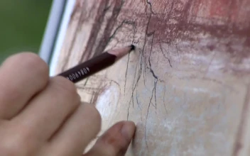 Free Video Stock the hand of a person drawing