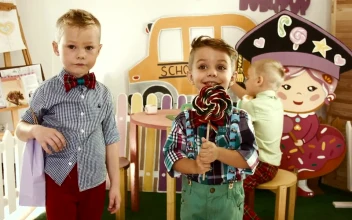Free Video Stock three happy boys dancing