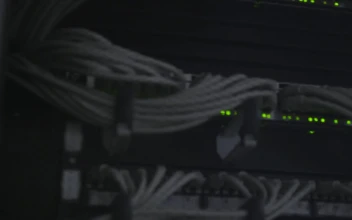 Free Video Stock tidy cables in a server rack