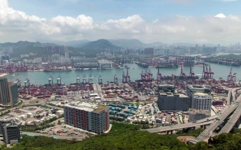 Free Video Stock time lapse of a trading port in hong kong