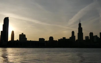 Free Video Stock time lapse of the chicago skyline sunset