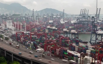 Free Video Stock time lapse of the container port in hong kong
