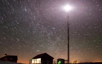 Free Video Stock time lapse of the moving stars and a tower