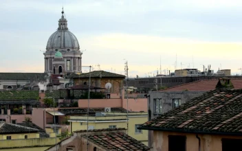 Free Video Stock timelapse across city rooftops