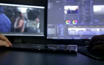 Free Video Stock timelapse of a person editing a video