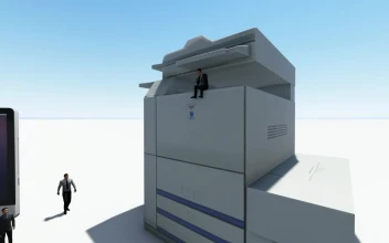 Free Video Stock tiny d people around electronic office gadgets