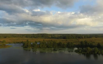 Free Video Stock tiny village in the distance