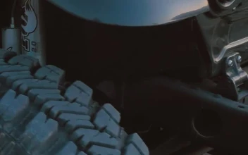 Free Video Stock tire of a jeep on a dirt road