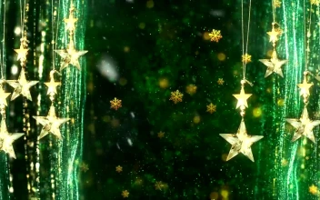 Free Video Stock title background animation with christmas concept