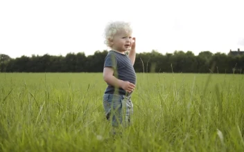 Free Video Stock toddler laughing outside