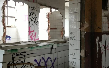 Free Video Stock toilet block in an abandoned building