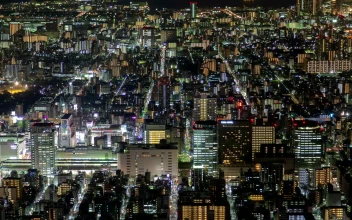 Free Video Stock tokyo buildings at night time lapse