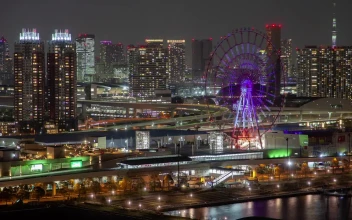 Free Video Stock tokyo iluminated cityscape and fast traffic