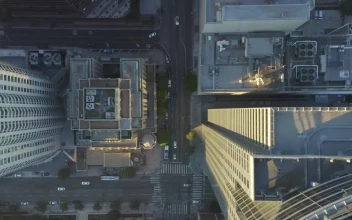 Free Video Stock top aerial shot of the city life