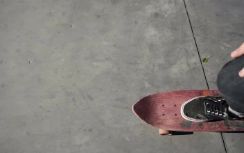 Free Video Stock top pov of a boy riding skateboard